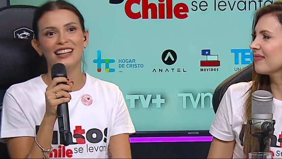 'Me resistí, pero cuando llega, llega': Cony Capelli confirmó en Juntos Chile se levanta que tiene pareja