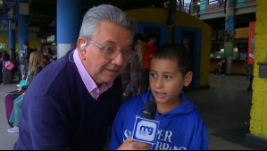 '¿Te perdiste?': La divertida entrevista al pequeño Juan José en el terminal y que conquistó al matinal