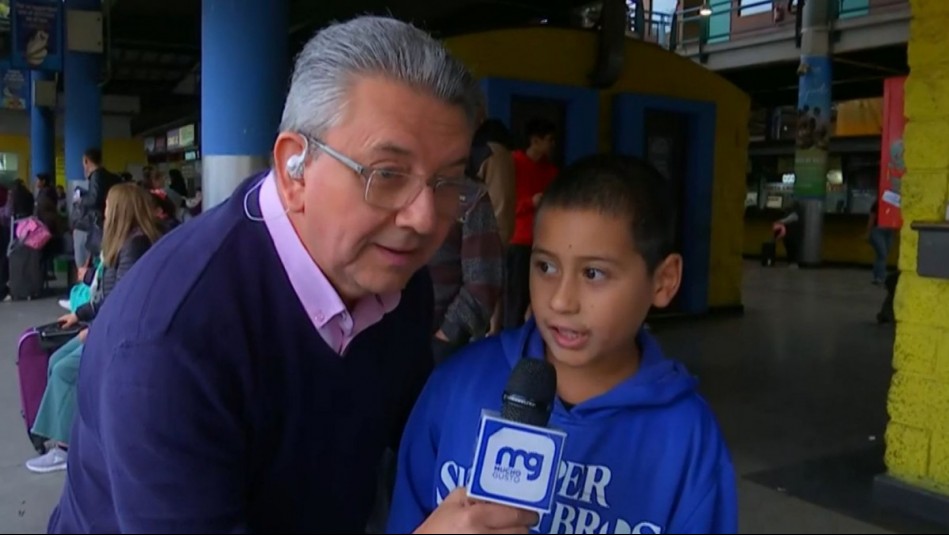 '¿Te perdiste?': La divertida entrevista al pequeño Juan José en el terminal y que conquistó al matinal