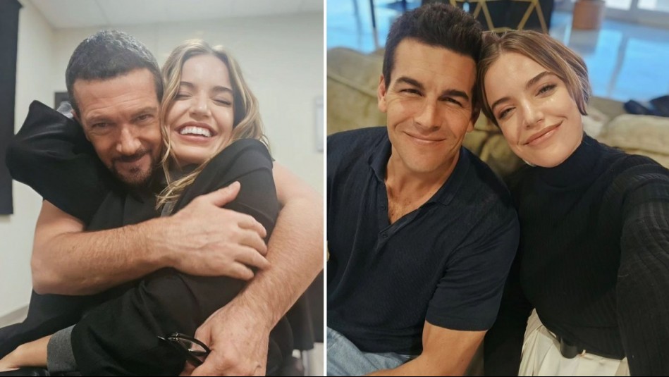 'Es amiguísima': Millaray Viera se luce en postales con Antonio Banderas y Mario Casas