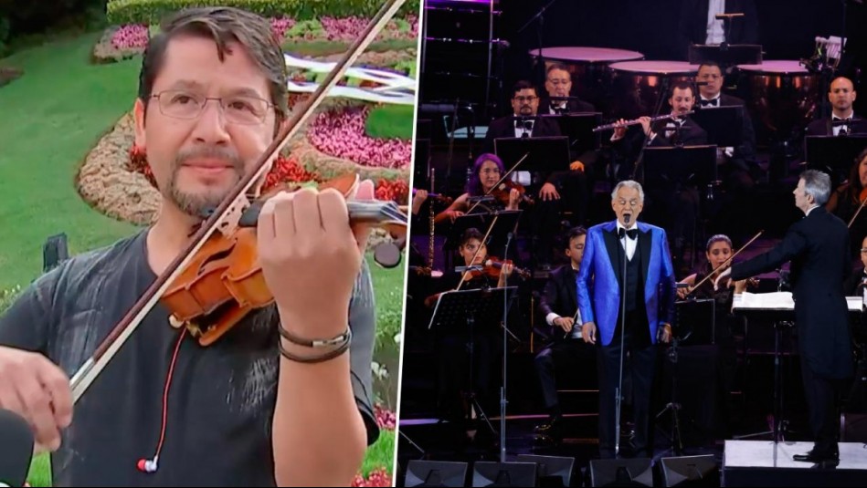 ''O Sole Mio': Violinista que tocó con Andrea Bocelli interpretó versión en exclusiva para Mucho Gusto