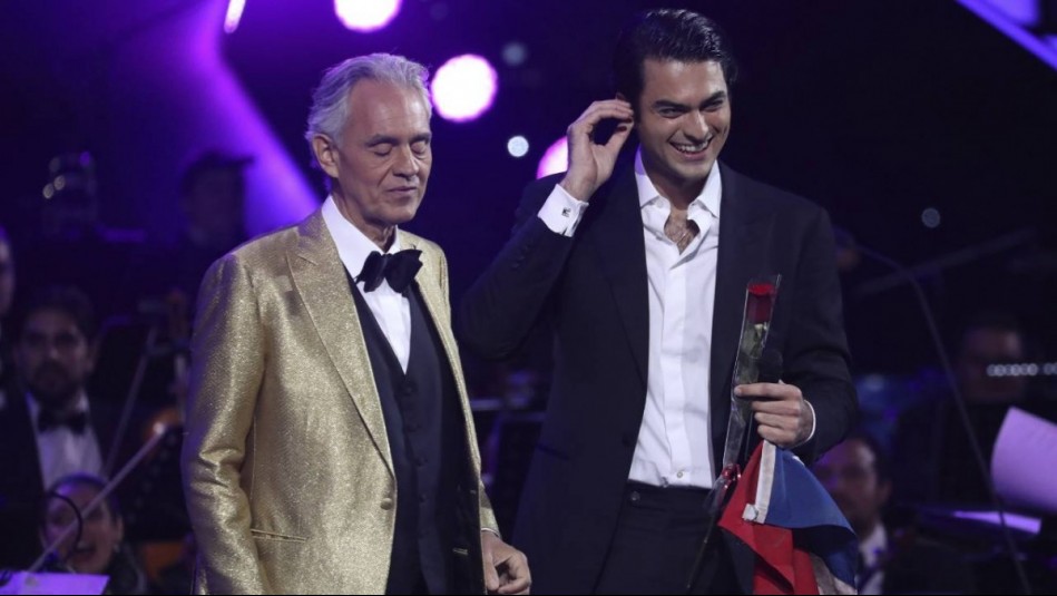 'Calentísimo': Las palabras de Matteo Bocelli para agradecer al público tras su presentación en el Festival