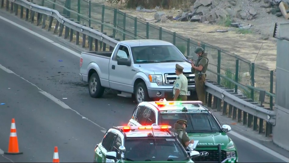 Conductor fallece tras sufrir problema de salud y chocar con barrera de contención en Autopista Vespucio Sur