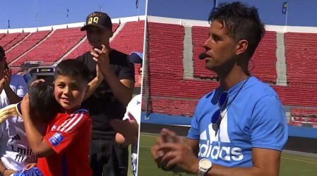 ¡Técnica de oro!: Exfutbolistas ayudaron a niños del Club Villa Independencia a patear penales en De Paseo