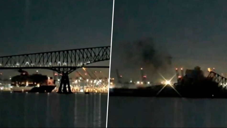 Al menos 20 personas desaparecidas: Lo que se sabe del colapso de puente en Baltimore tras colisión de barco