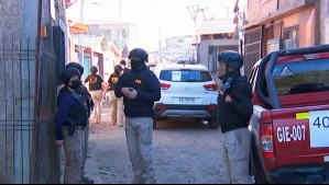 Investigan crimen organizado: Realizan operativo de la PDI en toma de Cerrillos con 800 funcionarios