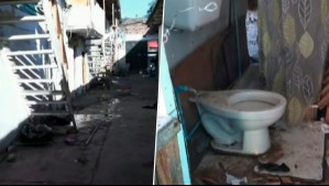Con piezas y baños en condiciones deficientes: Así era el interior de casas tomadas en Barrio Franklin