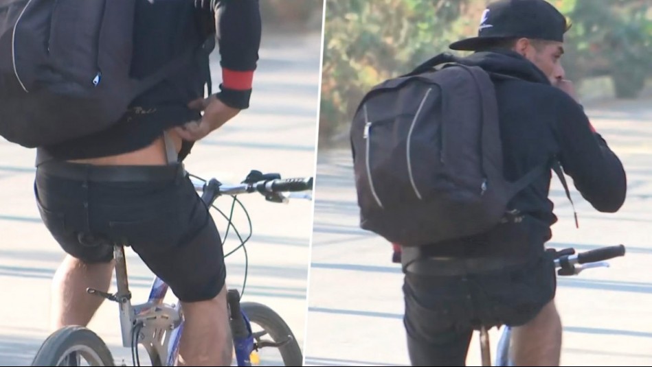 'Se lo apunta a ustedes': Cámara de Mucho Gusto capta en vivo a hombre en bicicleta intimidando con cuchillo