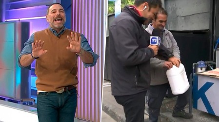 "Yo le pago": José Antonio Neme sorprendió a televidentes regalando bidones de parafina