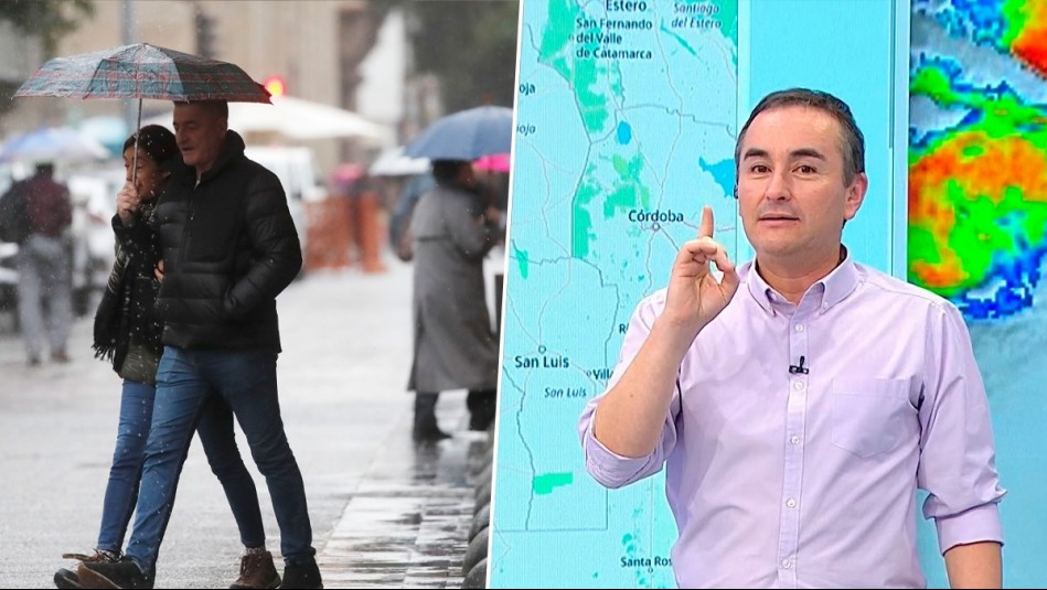 ¿Cuánta lluvia caerá en Santiago?: Alejandro Sepúlveda advierte sobre sistema frontal