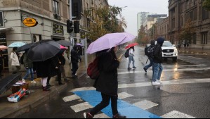 ¿A qué hora comienza la lluvia en Santiago?