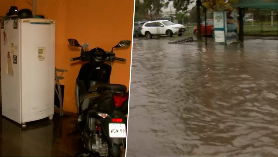 Vecinos sufren ingreso de agua a sus casas tras anegamiento de calles en Lo Espejo