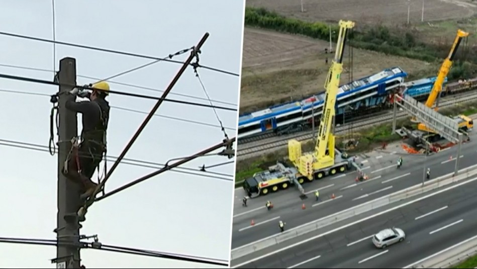 Así se está llevando a cabo el operativo del retiro de trenes tras choque en San Bernardo