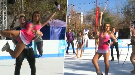 "La reina del hielo": Karen Doggenweiler se roba las miradas con show de patinaje sobre hielo