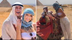 "¡Me dijo que sí!": Bruno Zaretti le hizo una romántica propuesta de matrimonio a su pareja en Egipto