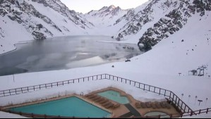 La Laguna del Inca amaneció congelada: Video muestra la hermosa vista que ofrece Portillo