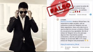 "Gente inescrupulosa": Américo denuncia estafa con su nombre en redes sociales