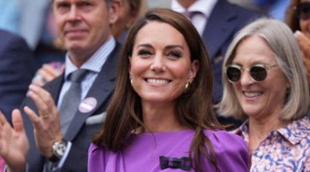 ¿Cuánto costó el outfit que lució Kate Middleton en la final de Wimbledon? El traje púrpura iluminó su rostro