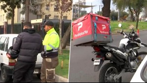 Fiscalización en Macul: Descubren a motociclista de aplicación de delivery sin licencia de conducir