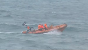 Por cielo y mar: Continúa búsqueda de niña de 5 años arrastrada por las olas en Viña del Mar