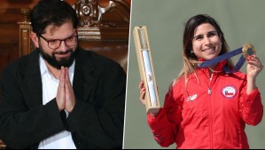 "Gigante Fran, histórica": Presidente Boric felicitó a Francisca Crovetto tras obtener oro en París 2024