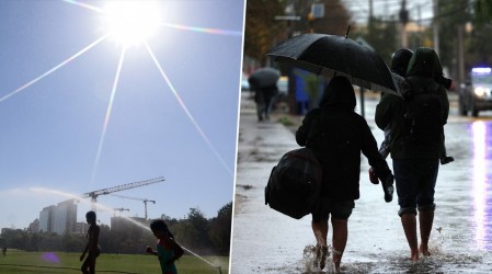 "Golpe de calor" y lluvias: Conoce el prónostico del tiempo para este jueves en Santiago y el resto del país