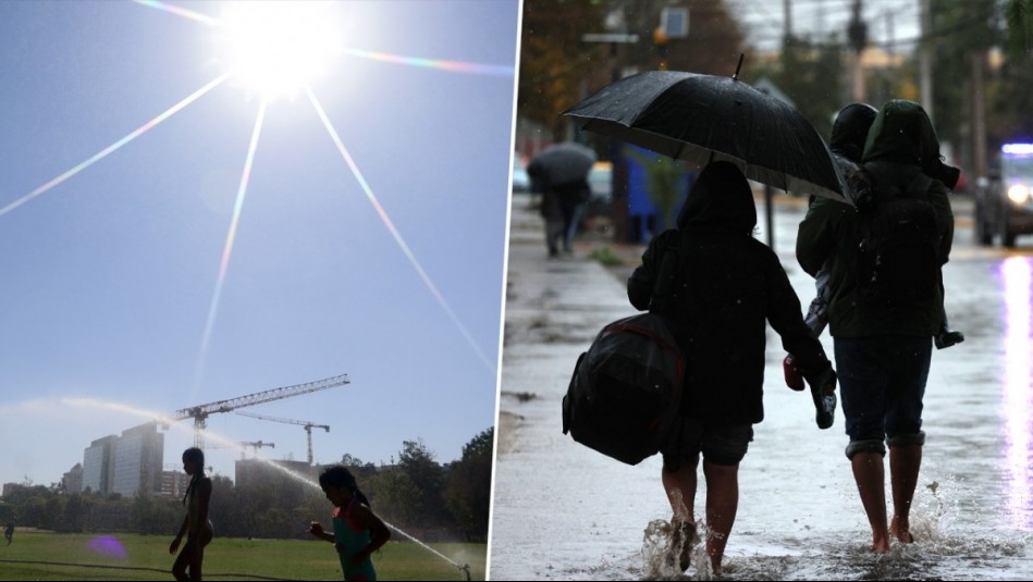 'Golpe de calor' y lluvias: Conoce el prónostico del tiempo para este jueves en Santiago y el resto del país