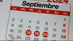 Se sumaría un nuevo feriado a septiembre: Revisa en qué fecha y cuál es la razón