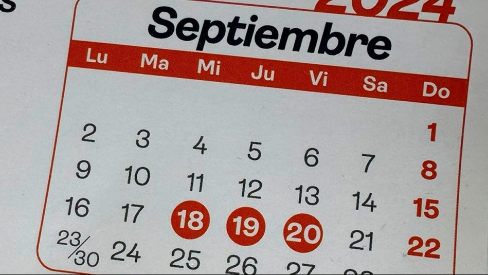 Se sumaría un nuevo feriado a septiembre: Revisa en qué fecha y cuál es la razón