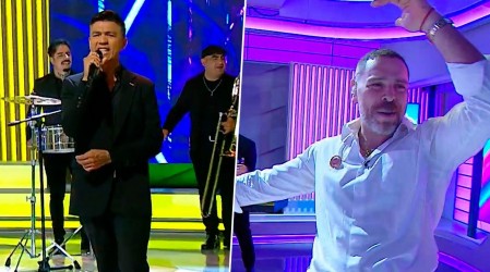 ¡A pura cumbia! Con sus clásicos emblemáticos, Américo hizo bailar a un dieciochero José Antonio Neme