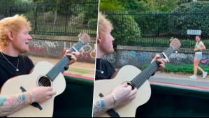 Ed Sheeran sorprende a fanática en la calle y cumple su petición: "Si alguien sabe quién es, dígame"