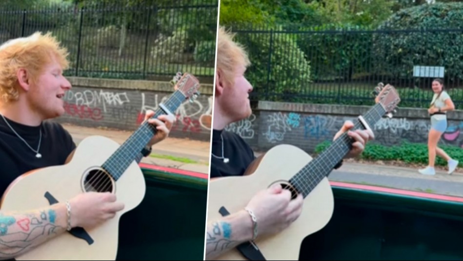 Ed Sheeran sorprende a fanática en la calle y cumple su petición: 'Si alguien sabe quién es, dígame'