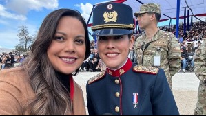 "Emocionante": Periodista de Mega orgullosa por logro de su hermana capitán del Ejército en la Parada Militar