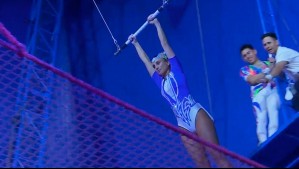 En el circo: Tita Ureta se enfrentó a las alturas y realizó acrobacia en el trapecio tras desafío de De Paseo