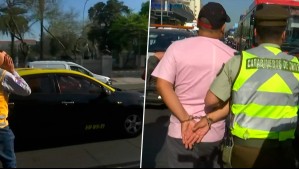 Sin licencia, taxímetro sospechoso y positivo en alcotest: Taxista detenido tras intentar evadir fiscalización