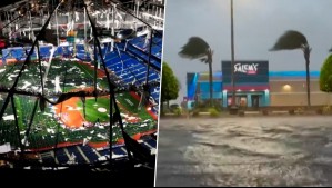 Estadio perdió su techo por completo: Imágenes muestran destrucción tras paso de huracán Milton por Florida