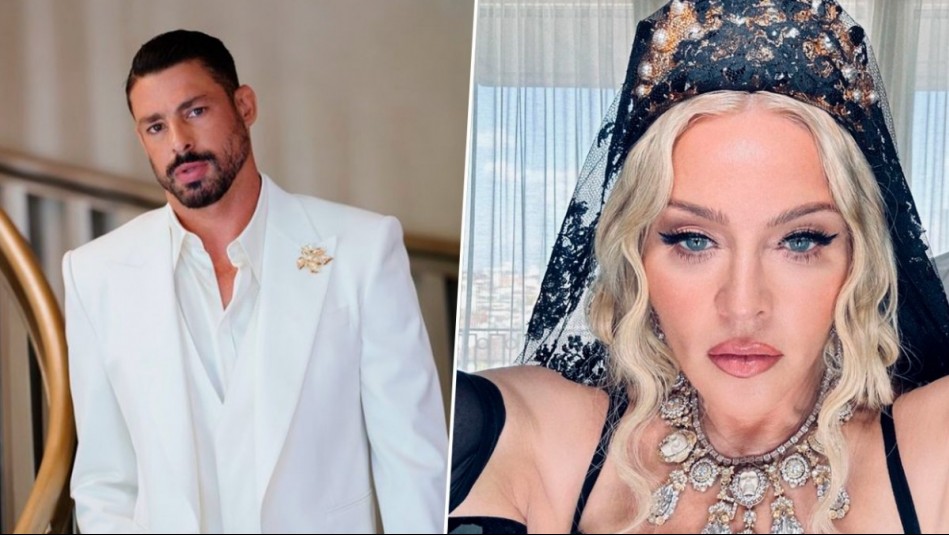 'Al lado de la Matriarca del pop': Madonna publicó sugerente foto con Cauã Reymond tras desfile en Milán