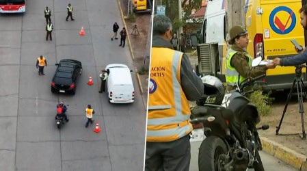 Motorista pasó gritando groserías a fiscalizadores: Fue controlado y no tenía licencia de conducir