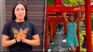 Debió pedir disculpas: Influencer chilena causa indignación por profanar templo en Japón para hacer reto viral