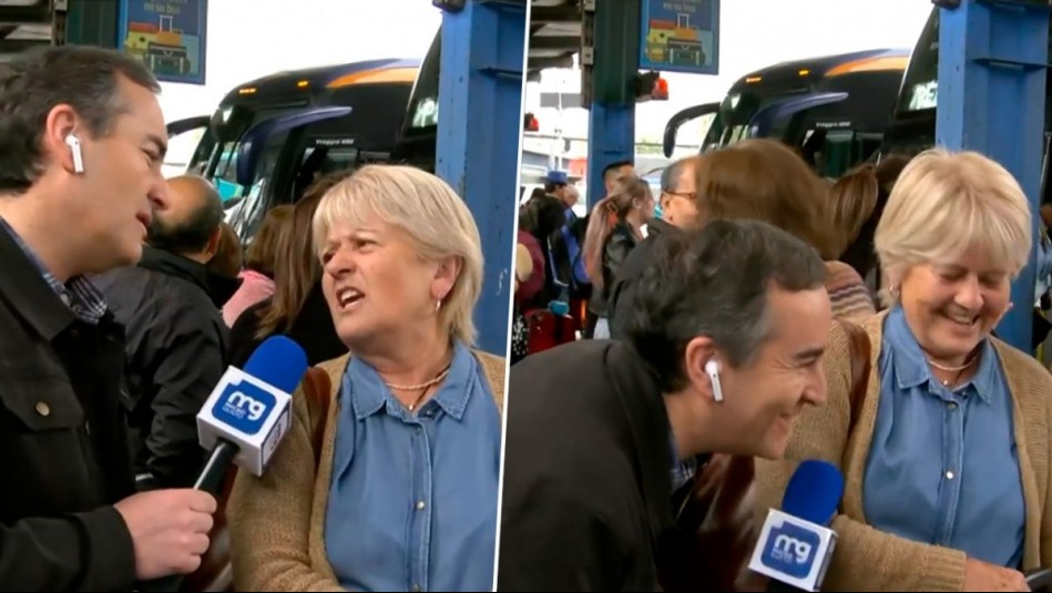 'Mis nietos quedaron tristes, pero yo feliz de irme': Honestidad de pasajera desata risas en despacho de MG