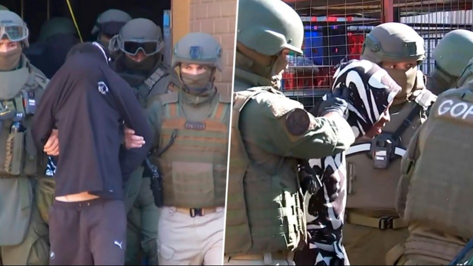 Detienen al heredero del 'Dios de la guerra' en allanamiento en La Pintana: Se incautaron armas y drogas