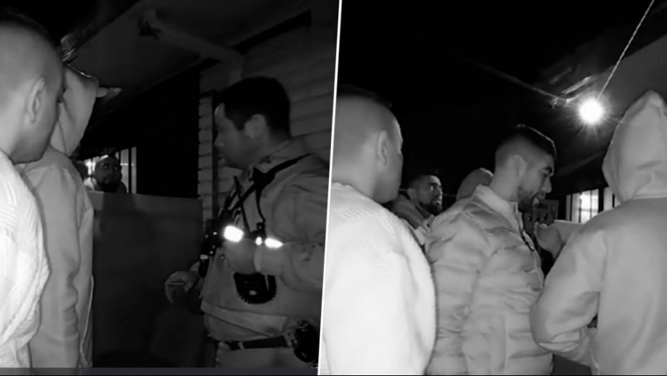 'Estos hue... no pueden pedir esa hue...': Imágenes mustran tenso control de identidad a Arturo Vidal