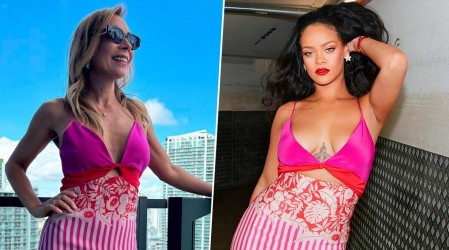 El elegante look con el que Karen Doggenweiler deslumbra en Miami: Usó mismo vestido que Rihanna
