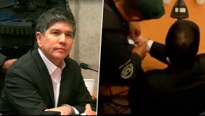 "No creo que haya peligro": El momento en que le retiran las esposas a Manuel Monsalve en plena formalización