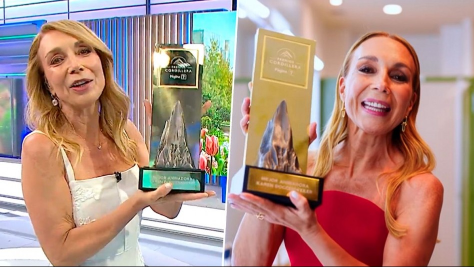 'Fue una noche preciosa': Karen Doggenweiler dedica su premio como 'Mejor Animadora' al equipo de Mucho Gusto