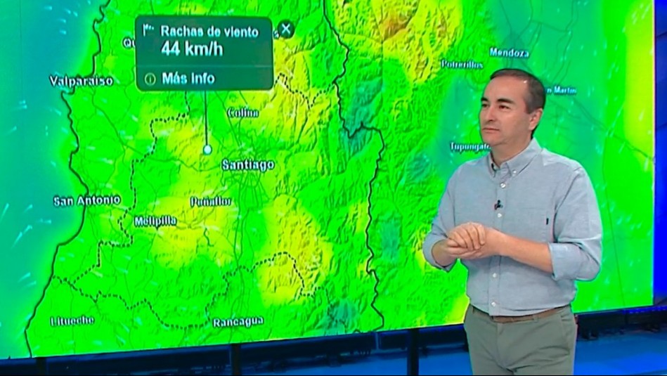 Anuncian vientos de hasta 45 km/h en Santiago este martes: A esta hora habría rachas en la capital