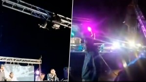 Video muestra escenario cayendo sobre público durante show de Croni-K en Llanquihue: Dos personas lesionadas