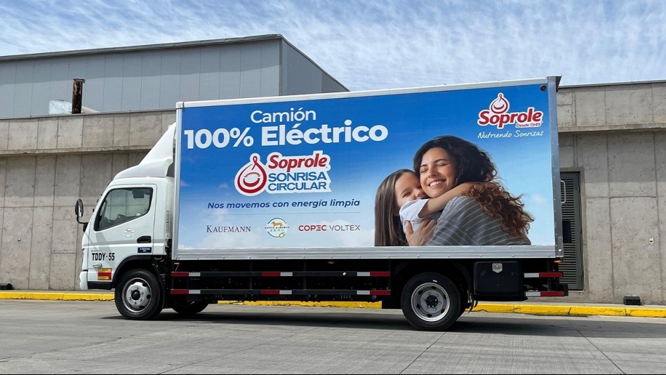 Soprole anunció la implementación de sus primeros camiones refrigerados 100% eléctricos