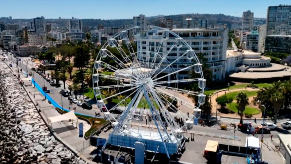 ¡Ofrece las mejores vistas desde las alturas! Presentan impresionante rueda de la fortuna en Viña del Mar