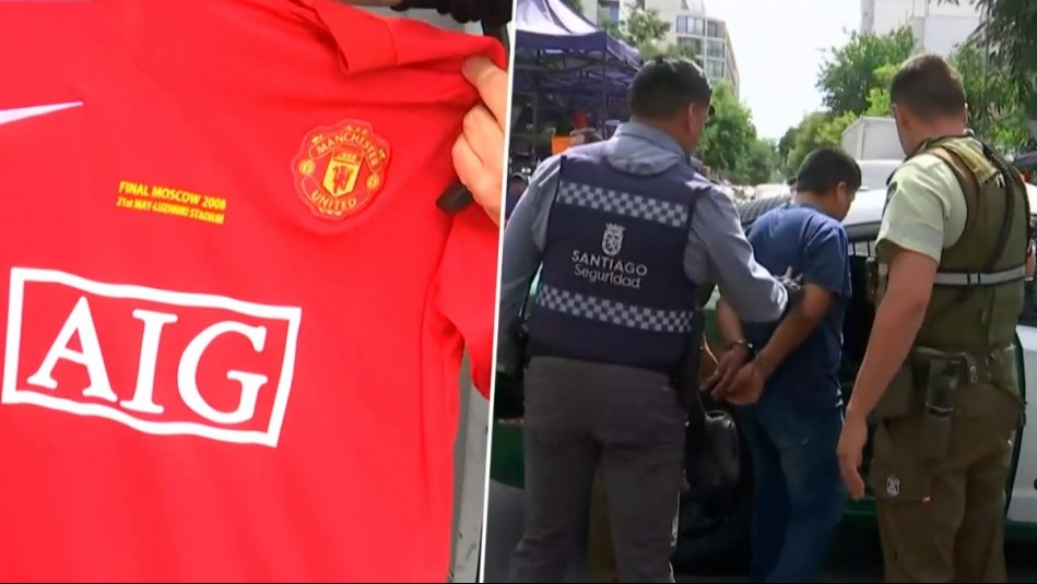 Desde Cristiano Ronaldo a Marcelo Díaz: Incautan camisetas de fútbol falsificadas en barrio Meiggs